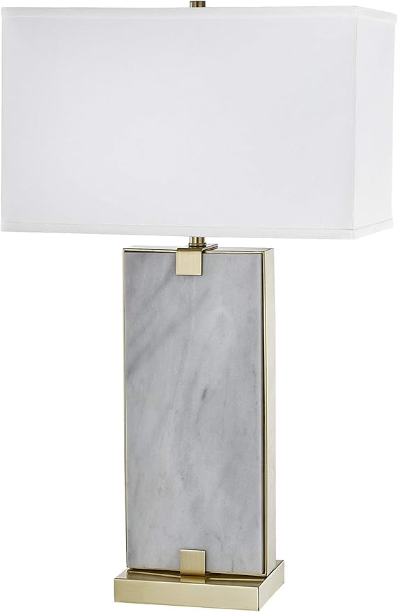 Magnus Table Lamp – Modern Desk Lamp with Marble Finish, Commercial Grade Lighting for Living Room or Bedroom