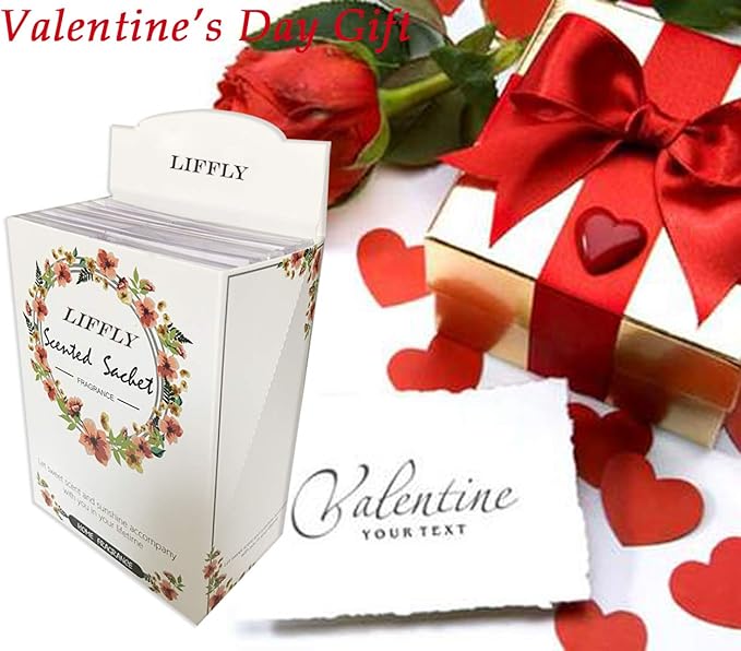 8 Large Packs Lavender Scented Sachets Bag with Hanger for Drawer and Closet Xmas Gift