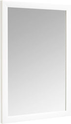 Amazon Basics Rectangular Wall Mount Mirror 20" x 28", Standard Trim, White