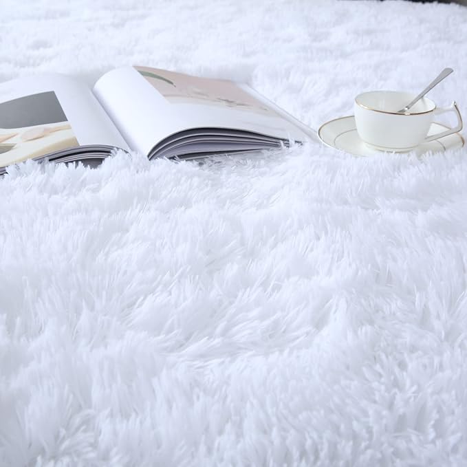 Area Rug 10x14 for Living Room: Large Shag Area Rugs for Living Room - Shaggy Area Rug 10x14 Modern Indoor Shag Fuzzy Floor Carpet