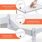 Adjustable Kitchen Shelf Organizer 9", (2 Pack) Heavy-Duty Cabinet Shelves for Countertop, Pantry & Microwave, Expandable Space-Saving Storage Rack with Non-Slip Pads, White