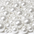 300Pcs Vase Filler White No Hole Faux Pearl Beads for Vase Filling Decorations, Candle Centerpieces, Wedding Centerpieces, Home Party Decor (8/14/20mm)
