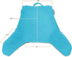 Nestl Reading Pillow for Kids, Small Bed Pillow, Back Pillow for Sitting in Bed, Memory Foam Chair Pillow, Reading & Bed Rest Pillows, Bright Blue Back Pillow for Bed, Arm Pillow with Pockets