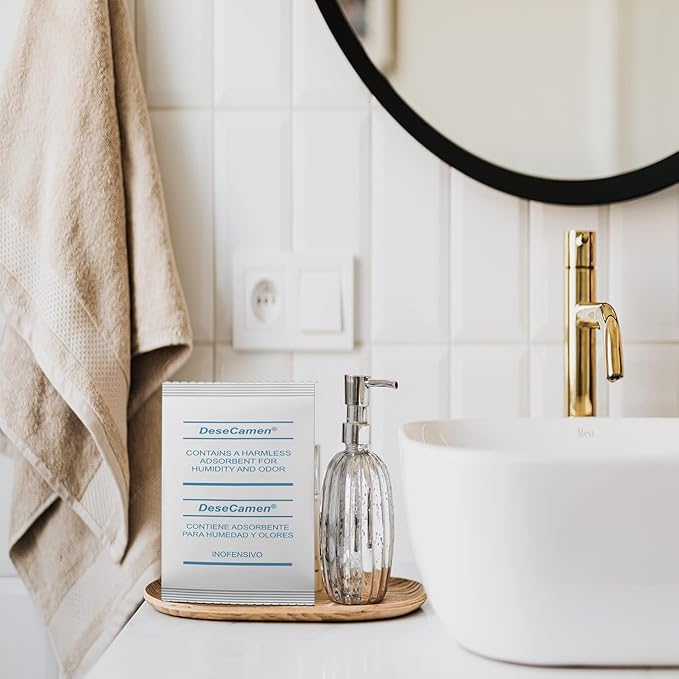 [25 PACK] Odor & Moisture Absorber Bags – Deodorizer for Home, Closets, Refrigerators, Litter Boxes, Bathrooms, Shoes & Cars