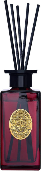 M&SENSE 6.3 oz Large Reed Diffuser Set | Red Camelia Scent Home Oil Diffuser with Sticks | Hotel Collection Non-Toxic Essential Oil |for Bedroom Bathroom Living Room