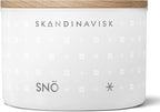 Skandinavisk White Christmas Giftset of 2 Scented Candles. JUL 'Christmas' and SNÖ 'Snow'. Vegan Formula. 2 x 3.17 oz. Gift Set