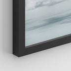 SIGNWIN Framed White Nautical Ocean Sea Beach Grass Seagull Wall Art, Set of 4 Landscape Colorful Wall Decor Prints, Nature Wilderness Wall Décor for Living Room, Bedroom - 11"x14" Black