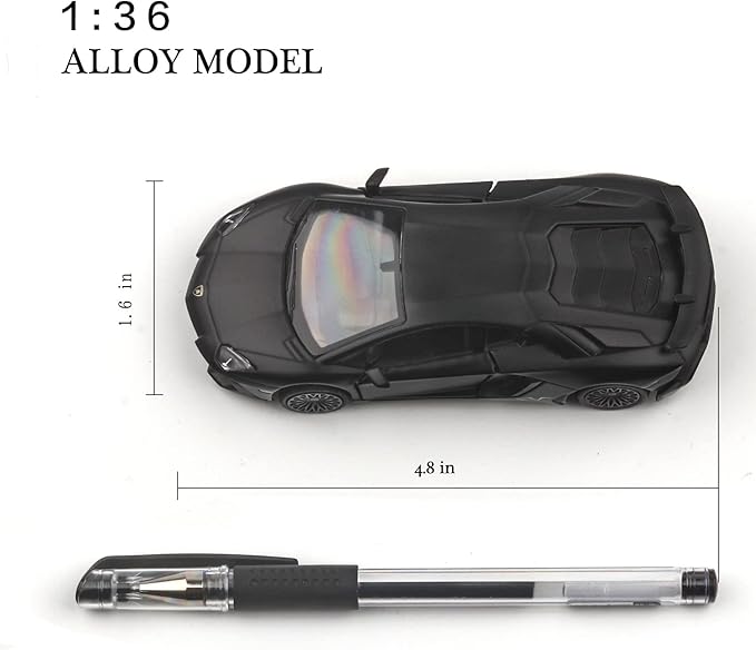 1/36 Scale LP750-4 SV Diecast Car Models,Pull Back Vehicles Toy Cars,Cars Gifts for Boys Girls (Matte)