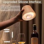 WILIT Wireless Bottle Lamp Shades for Table Lamps, 3 Level Brightness Bar Lights for Home Bar, Rechargeable Cordless Lamp for Bedroom Bar&Restaurant, Modern Wine Bottle Light, Gifts for Women