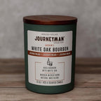 Journeyman Collection Candle, 15oz, Wooden Wick, White Oak Bourbon, Large Painted Jar