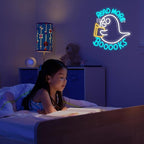 WLHOPE Read More Booooks Neon Sign Read More Books Neon Signs for Wall Decor Dimmable Book Neon Lights Classroom LED Light Up Boo Sign for Bedroom Bookstore Reading Room Library Study Room Decoration