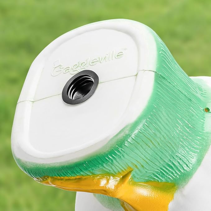 Fox Valley Traders Gaggleville Porch Goose Baby Statue – Charming 17" Outdoor Decorative Figurine for Garden, Patio, or Entryway Accent