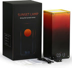 Sunset & Sunrise Table Lamp, Dimmable Ambient Desk Lamp with 6 White Noise Sounds, Touch & Remote Control with Timer for Bedroom, Living Room, Home Office, Bar, Restaurant