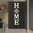 ZAZIWZ Farmhouse Home Signs with Windmill Clock Wall Decor Rustic Home Letters Wall Art for Living Room Kitchen Entryway Dining Room Bedroom (white)