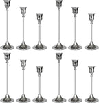 Candlestick Holders Silver, 12 Packs Taper Candle Holder for Candlesticks, Candle Sticks Holder Decor for Home Decor
