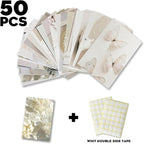 TwoDays Vanilla Girl Aesthetic Room Decor, Clean Girl Aesthetic Wall Collage Kit Pictures for Dorm, Neutral Posters, Cream Wall Art Prints for Bedroom.(Set of 50, 4" × 6")