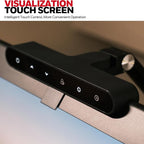 Honeywell LED Desk Lamp with Clamp - HJ1 Sunturalux Eye-Caring Clip on Lights for Home Office, 1200LM Clamp Lamp 4 Color Modes Stepless Dimming Task Desk Light for Working Black