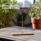 Folkulture Citronella Incense Sticks | Pack of 50 Long 12” Citronella & Lemongrass Incense Sticks | Slow Burn, Non Toxic, Organic |for Patios, Gardens, Camping, BBQs & Outdoor Gatherings