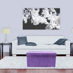 Sorbus Storage Ottoman Bench – Collapsible/Folding Bench Chest with Cover – Perfect Toy and Shoe Chest, Hope Chest, Pouffe Ottoman, Seat, Foot Rest, – Contemporary Faux Suede (Purple)