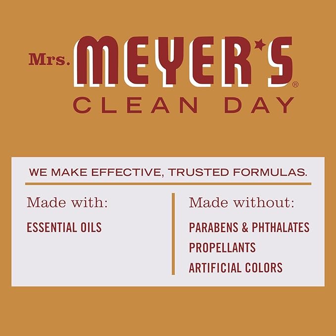 MRS. MEYER'S CLEAN DAY Room and Air Freshener Spray, Non-Aerosol Spray Bottle Infused with Essential Oils, Limited Edition Apple Cider, 8 fl. oz - Pack of 3