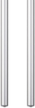 Curtain Wand - Aluminum Curtain and Drapery Pull Rod with Stainless Steel Hardware for Curtains, Draperies, and Room Divider Curtains - 36 Inches, Satin Nickel - Pack of 2