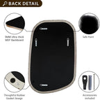 ANDY STAR 22"x30" Chrome Bathroom Mirror, Irregular Wall Mirror in Stainless Steel Metal Frame, Modern Polished Chrome Finish with Curved Edge Design, Wall-Mount Vertically or Horizontally