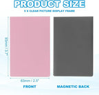 PATIKIL 2x3 Fridge Magnetic Frame, 5Pcs Mini Picture Frames Photo Frame Instant Film Small Picture Holder for Fujifilm Refrigerator, Pink