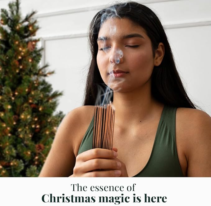 Folkulture Advent Calendar 2025 - Pack of 24 Incense Sticks for Gifts | Pack of 240 - Organic, Non-Toxic, Slow Burning Inscense for Women |