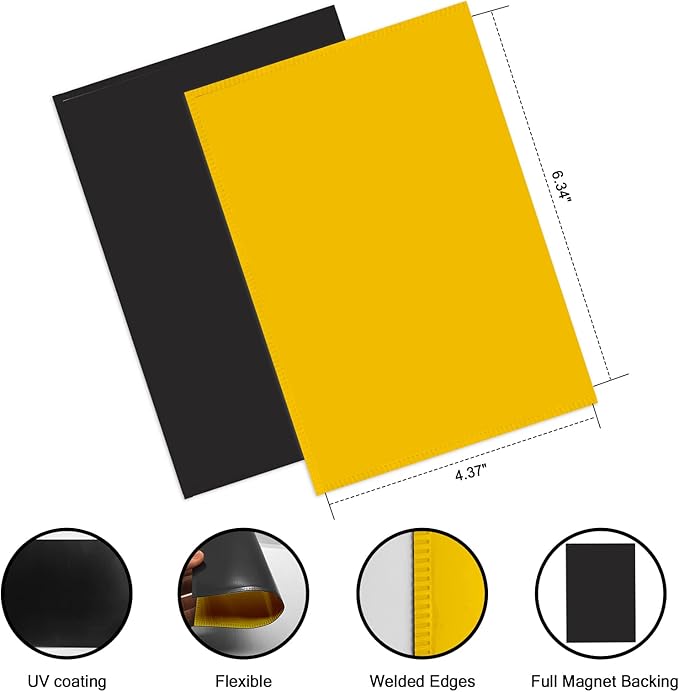 Yellow Magnetic Picture Frame 4X6 for Refrigerator 10 Pack,Photo Magnets Sleeves