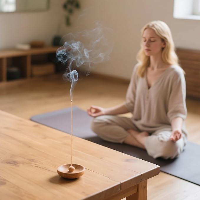 Sandalwood Incense Sticks, 120pcs Natural Sandalwood and Handmade Incense Sticks, Charcoal Free and 45 Minute Burn Time for Home Fragrance, Meditation, Yoga, Spiritual Healing