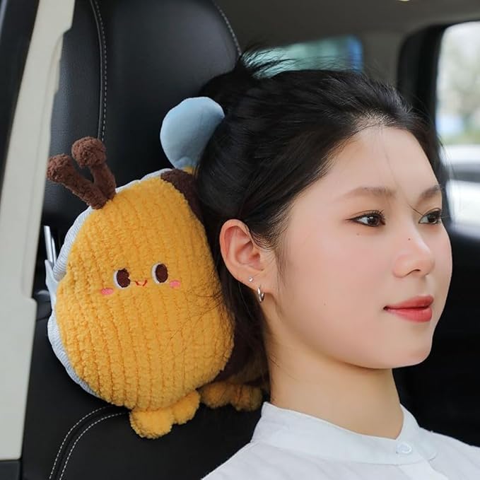 Bee-Shaped Car Headrest Neck Pillow - Drive in Style and Support-Bee Neck Pillow -1 PCS
