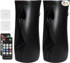 2PCS Automatic Air Freshener Spray Dispenser,Free Standing or Wall Mounted Automatic Fragrance Dispenser-Commercial and Home Use-Multiple Time Scent/Mist Release Settings for Room Sprayer (Black)