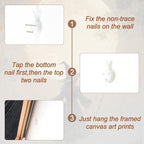 Aurlan Moonlight Witch in The Maple Forest Framed Wall Art(16"x24"), 3PCS Vintage Magical Witchy Gothic Halloween Canvas Artwork, Dark Academia Mystical Midnight Landscape Decor for Home Office Bedroom