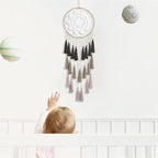 Macrame Dream Catcher Wall Hanging - Large Dreamcatchers Boho Chic Wall Decor, Handmade Tassels Ornament Colorful Room Decor for Bedroom, Blessing Gift for Girls Kids Women (Dark Green Mix)