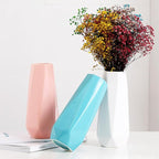 Ceramic Vase, 7.4 Inch for Pampas Calla Lily Tulip, Flower Vase Minimalism Style for Modern Table Shelf Home Decor, Fit for Housewarming, Weddings, Birthday, Christmas, Thanksgiving, New Year