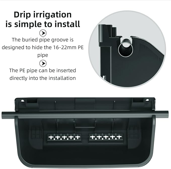 Self-Watering Wall-Mounted Planter Indoor/Outdoor Decor, Wall Planter Indoor Vertical Living Green PlantWall with 4 Pots Easy Installation 12.9''x5.5'' x26.7''