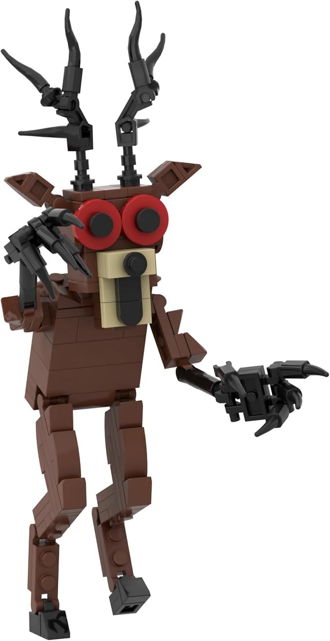 99 N-ights in The Forest 7.3in Block Model DIY Gothic Building Decorative Monster Figurine Ornaments, Creative Collectible Gift, Funny Desk Display