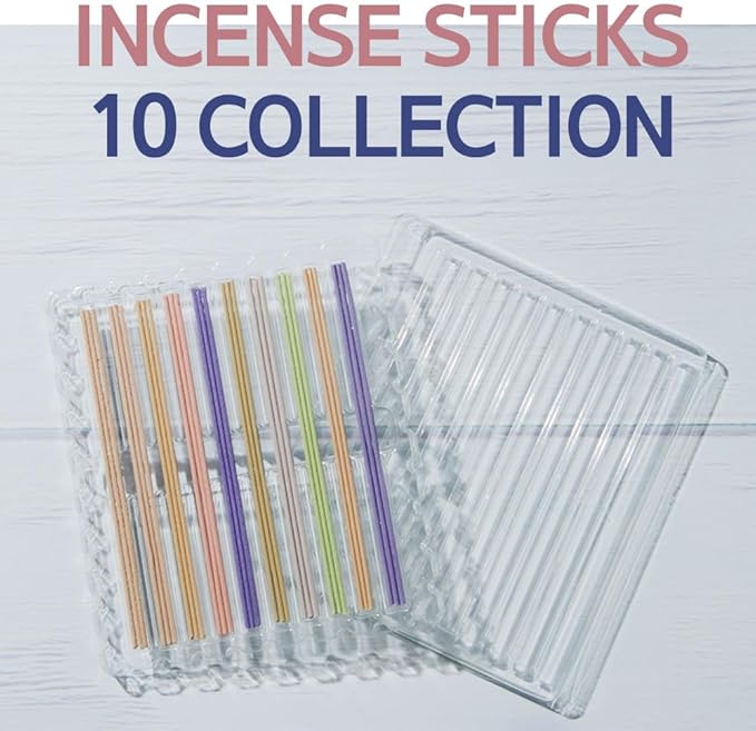 Incense Sticks, 10 Scents Collection, Korean Incense Stick, Over 90% Natural Scents, Vegan, Premium Quality