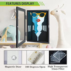 [4-Pack Kids Artwork Frames Changeable - Kids Art Frames Front Opening 8.5 x 11 Holds 150 Pics, Artwork Frames for Kids Art, Kids Art Frame Ideal for Portfolio, Pictures, Drawings (Black)