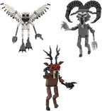 3Pcs 99 N-ights in The Forest Block Model DIY Gothic Building Decorative Monster Figurine Ornaments, Creative Collectible Gift, Funny Desk Display