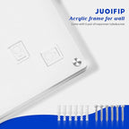 11X14 Acrylic Floating Picture Frame for Wall Mount, Clear Magnetic Photo Frame for Kids Artwork,Certificates Documents Frames for Family,Office,Wedding