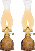 Oil Lamps for Indoor Use Vintage Hurricane Emergency Glass Oil Lamp Large Kerosene Lantern Classic Rustic Decorative Kerosene Lamp