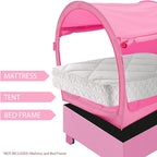 LEEDOR Bed Tent Dream Tents Bed Canopy Shelter Cabin Indoor Privacy Warm Breathable Pop Up Twin/Full/Queen for Kids and Adult Patent Pending(Mattress Not Included)