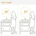 Fabuday Round Gold Mirror for Wall - 20 Inch Circle Mirror for Bathroom, Living Room Decor, Metal Golden Framed Small Circular Mirror