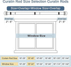 Latest Curtain Rods for Windows 28 to 144 Inches Length Adjustable 1 Inch Diameter Window Heavy Duty Curtain Rod with Aluminium Finials Set for Outdoor, Farmhouse, Bedroom, Living Room, Black