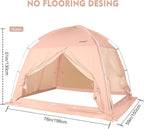 Bed Tents Canopy Bed–Privacy Dream Tent for Cozy Indoor Sleeping, Light-Reducing,and Breathable, with 4 Doors Floor Tent Bed–Available in Twin, Full, and Queen Sizes