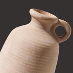 Sunddo Terracotta Rustic Vase with Handle, 10 inch Ceramic Vase, Farmhouse Pottery, Vintage Vases, Centerpiece Table Decorations for Living Room,Shelf Home Decor