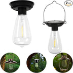 Replacement Solar Light Parts-Solar Lanterns Outdoor Waterproof Two Sizes for Versatile Switching 2 Pack They Can Serve As Accessories Or Stand Alone As Lanterns