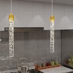 Mini Chandelier Modern LED Gold Pendant Lights for Kitchen Island Small Crystal Hanging Light Dimmable 2700k-6000k