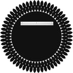 Kelly Miller Jeweled Mirror for Wall, 28 Inch Round Luxury Mirror with Sparkling Diamonds Beveled Modern Wall Decor for Bathroom, Living Room, Bedroom, Hallway